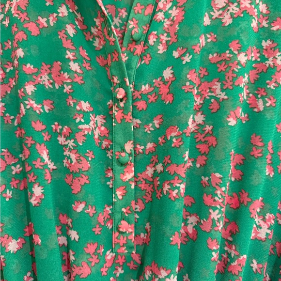 MISA LOS ANGELES ELOISA DRESS PINK MINI BLOOMS - Picture 6 of 6